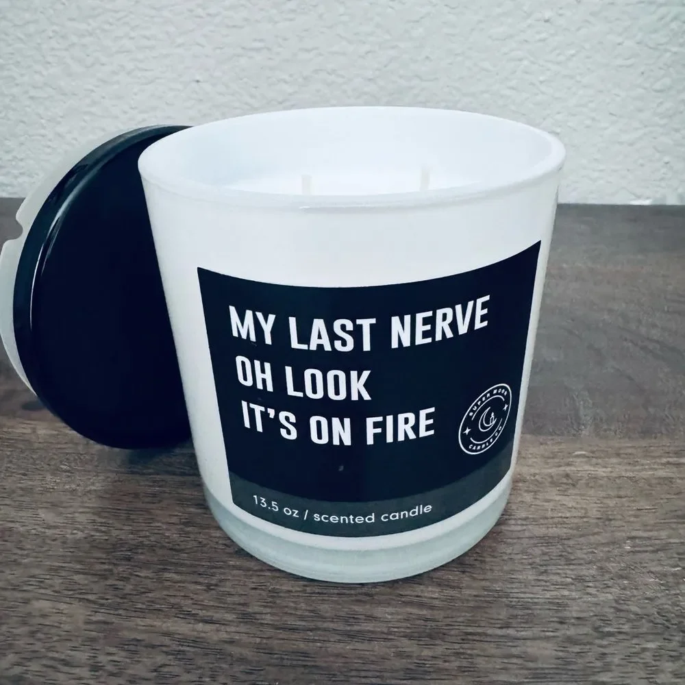 Funny “My Last Nerve” Jar Candle
